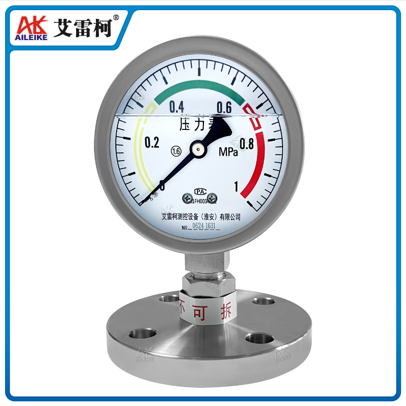YTFNP100MF 隔膜耐震壓力表